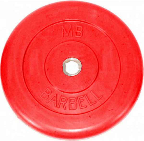 Блин MB Barbell d31 мм 25kg Red